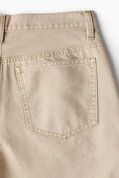 Baggy Canvas Pants - Regular waist - Long - Beige - Men | H&M US Canvas Pants, Sweater Blazer, Maternity Swimwear, Suits And Jackets, Sleepwear & Loungewear, Pocket Pants, Baggy Fits, Maternity Wear, Tight Leggings