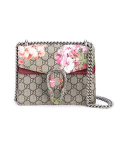 GUCCI Dionysus Blooms Mini Shoulder Bag Black Gucci Purse, Micro Bags, Gucci Purses, Floral Handbags, Bags Gucci, Monogram Handbag, Brown Shoulder Bag, Brown Handbag