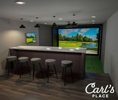 Golf Simulator Room - Design Ideas - Carl's Place