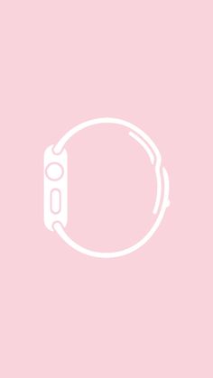 a pink background with a white circle on it