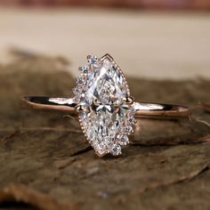 lab diamond ring - diamondrensu Marquise Wedding Band Stack, Engagement Rings 2ct, Unique Vintage Wedding Rings, Vintage Wedding Rings Antique, Unique Wedding Ring Sets, Engagement Rings Timeless, Antique Halo Engagement Rings, Marquise Halo Engagement Ring, Whimsical Engagement Ring