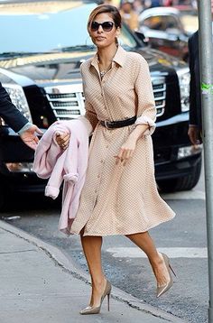 polkadots Polka Dot Shirt Dress, Christian Louboutin So Kate, Dot Shirt, Polka Dot Shirt, Simply Chic, Brown Belt