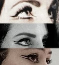 double winged eyeliner Double Winged Eyeliner, Double Eyeliner, 60s Makeup, Hairstyles Women, Dope Makeup, Priscilla Presley, Dark Makeup, Winged Liner