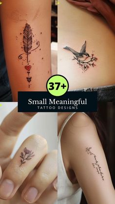 small tattoo designs for women on the side of their stomachs, and an image of a