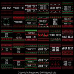 a set of christmas banners and tags with text on black background stock photo - rights