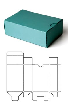 an empty box is shown with the cut out for it to be used as a gift