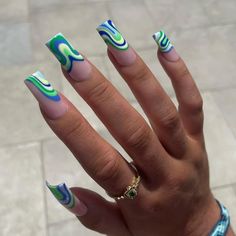 Photo by: @TORI.NAILEDIT Crazy Summer Nails, Nails Art Acrylic, Ideas Summer Nails, Summer Nail Art Designs, Toenail Designs Summer, Fairy Nails, Acrylic Nails Designs, Latest Nail Designs