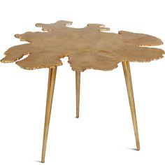 AMOEBA SIDE TABLE: GOLD Gold Accent Table, Unique Side Table, Gold Side Table, Aluminum Siding, Gold Art, Art Deco Inspired, Inspiration Art, Metallic Colors, Modern Table