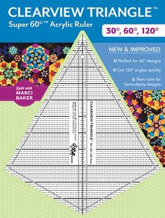 the clearview triangle ruler is shown