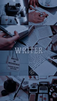 the cover of writer magazine with people writing on it