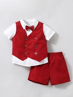 Red And White Party, Baby Boy Birthday Themes, Men Kaftan, Red Vest, College Style, Weave Style