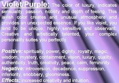 a purple background with the words violet / purple