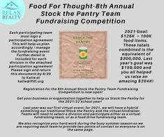 a flyer for the annual fundraiser competition, featuring an image of a cup with a green lid