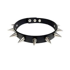 Black Leather 2 Row Drop Chain Choker Necklace - Spencer's Spikey Choker, Spiky Choker, Spiked Necklace, Spiked Choker, Spiked Collar, Studded Choker, Punk Choker, Arcane Oc, Tyler Durden