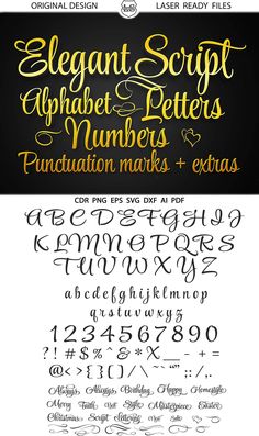 some type of font and numbers that are in different styles, with the letters below them