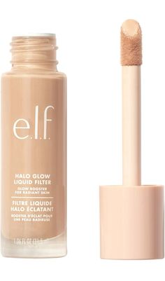 #elf #foundation #cleangirl Elf Makeup Foundation, Elf Hallow Glow, Elf Foundation Halo Glow, Elf Foundation Shades, Halo Glow Elf, Best Light Coverage Foundation, Water Proof Foundation, Sephora Worker