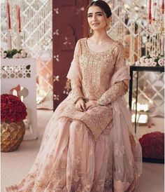 "Explore our stunning collection of Pakistani and Indian wedding dresses and formals. Featuring our Desi Designersjorray  Nikkah Garara, Shalwar Kameez, Anarkali Suits, Sharara Suits, Gharara Suits, Lehenga Choli, Long Gowns and Designer Sarees. Shop online for the latest Pakistani and Indian bridal wear, perfect for your special day. Get ready to shine in our elegant and affordable dresses, designed to make you look Fabulous. Whether you're in the UK or USA, our Pakistani and Indian wedding dre Net Garara Design, Nikkah Garara, Pink Lehenga Bridal, Suits Sharara, Nikkah Outfit, Gharara Suits, Bridal Indian, Lehenga Bridal, Embroidery Clothes