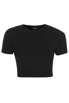 Funnel Neck Cropped Tee - Black Cropped Tee, Women's T Shirts, Funnel Neck, Vest Top, Need Love, Crop Tee, Funnel, Under Construction