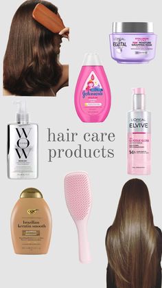 my dream hair care routine ✨ Porous Hair, Brazilian Keratin, Dream Hair, Hair Care Routine, Loreal Paris, Care Routine, Keratin, Serum, Hair Care