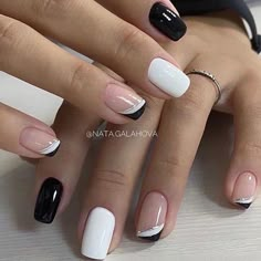 No Chip Nails, Her Nails, Makijaż Smokey Eye, White Nail, Girls Nails