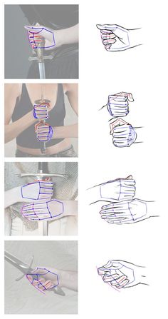 instructions for how to draw hands with scissors