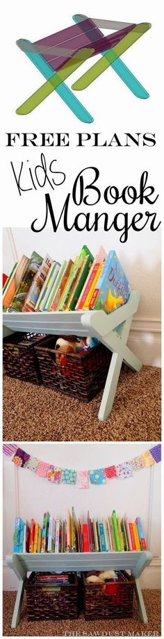 the book shelf is made out of wood and has books on it