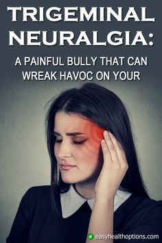 a woman holding her head in pain with the caption's title on it