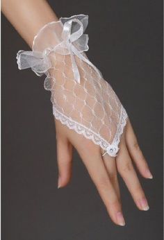 Wedding Hands, Bridal Gloves, Lace Gloves, Scallop Trim, Rhinestone Bow, Makeup Artists, Ivory Lace, Bridal Lace, Fingerless Gloves