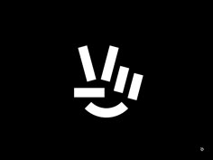 a black and white logo with the letter v in it's center, on a dark background