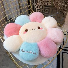 a bunch of stuffed animals sitting on top of a plate