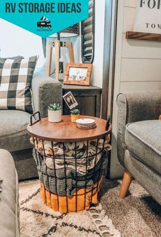 RV storage ideas, we've compiled many hacks to navigate your way through any storage challenges you might face on the road. Decorating Rv, Rv Storage Ideas, Small Camper Interior, Rv Living Organization, Rv Decorating, Glamper Camper, Small Camper