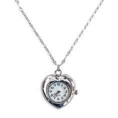 5 Min Away Watch Necklace Heart Shaped Watch, Cute Pendants, Dr Jewelry, Cord Necklaces, Watch Bracelets, Dream Wishlist, Heart Watch, Carabiner Keychain, Watch Pendant