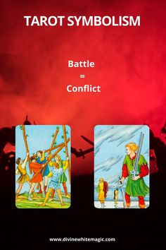 This image shares the meanings of a Battle when it appears in a Tarot Card image Tarot Knowledge, Taro Cards, Rihanna Cover, Animal Symbol