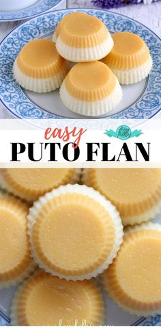 easy and tasty looking cheesecakes made with puffo flan