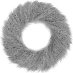 a grey fur circle on a white background