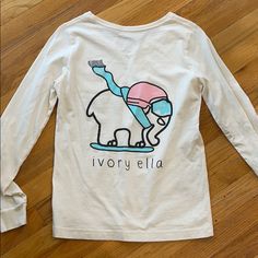 This Has Never Been Worn. Very Soft! Ivory Ella Shirts, Ivory Ella, Shirt Color, Dream Closet, Colorful Shirts, Long Sleeve Tees, Color White, Womens Tops, Tops & Tees