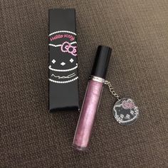 Rare Bnwt Mac X Hello Kitty Dazzleglass Lip Gloss In Kitty Kouture With Hello Kitty Crystal Charm. Part Of The Limited Edition Mac X Hello Kitty Collection. No Longer Sold! Collectible For Diehard Hello Kitty Fans! Mac Dazzleglass Lip Gloss, Hello Kitty Makeup Products, 2000s Makeup Products, Hello Kitty Lip Gloss, Hello Kitty Things, Chicana Makeup, Hello Kitty Products, Hello Kitty Crystal, Mac Beauty