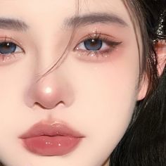 Makeup Ala Korea, Makeup Asia, Makeup Ulzzang, Mekap Mata, Asian Makeup Looks, Light Makeup Looks, Peach Makeup, Korea Makeup, Soft Makeup Looks