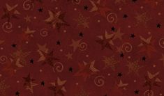 a red background with stars and swirls