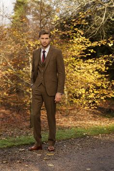 Grooms suit Brown Groomsmen, Green Tweed Suit, Green Suit Men, Terno Slim Fit, 3 Piece Suit Wedding, Tweed Wedding, Suit Prom, Tweed Men, Tweed Wedding Suits