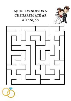 a wedding maze with two people in it and the word's name on top