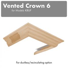 an image of vented crown 6 for models kruf - woodworking magazine