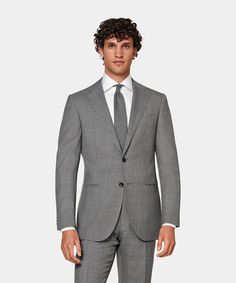 Tailored to a slim fit with a lightly padded shoulder, this mid grey Lazio suit is cut from pure tropical wool by Itay's Vitale Barberis Canonico mill. Unique Fits, Coat Patterns, Formal Suits