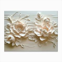 an image of paper flowers on the wall