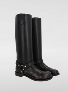 Boots LOEWE Woman color Black Loewe Boots, Black Flat Ankle Boots, Boots Woman, Ankle Boots Flat, Fall Winter 2024, Black Boots Women, Louis Vuitton Shoulder Bag, Winter 2024, Womens Boots Ankle