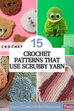 crochet patterns that use scrubby yarn