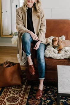 Best Loafers, How To Wear Loafers, Loafers Outfit, Paris Mode, Brown Loafers, School Looks, Outfits Casual, Fashion Mode, Mode Inspiration