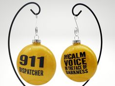 Elevate your holiday decor with our Glittered Emergency Services Ornaments, a thoughtful tribute to the heroes who dedicate their lives to keeping our communities safe. This listing includes four stunning ornaments, each representing a vital branch of our emergency services: Firefighter Life, Police Life, 9-1-1 Dispatcher, and EMT. Firefighter Life Ornament: Crafted with precision and care, the Firefighter Life ornament features a dynamic design with glitter accents that beautifully capture the essence of firefighting. It's a symbol of bravery and sacrifice, paying homage to those who run toward danger to protect us all. Police Life Ornament: The Police Life ornament showcases a glittering police badge, radiating strength and authority. It's a tribute to the dedicated law enforcement offic Emt Firefighter, Firefighter Life, Caduceus Symbol, Emergency Medical Technician, Police Life, Police Badge, Everyday Heroes, Plastic Caps, Dynamic Design