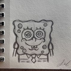 a drawing of a spongebob wearing a suit