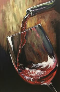 Glass Of Wine Painting, Painting Glass, Wine Wall Art, Small Canvas Paintings, Wine Glass Art, Realism Painting, Small Canvas Art